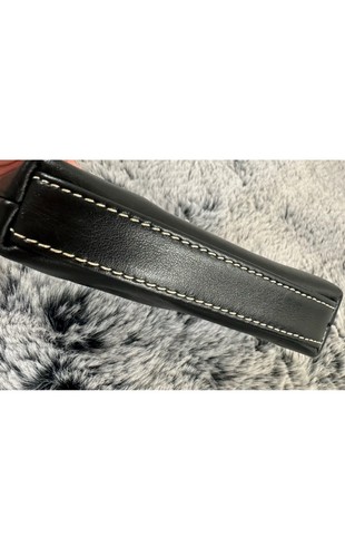 Dooney and Bourke schwarz Leder Kisslock Kartenetui Geldbörse Portemonnaie Neu mit Etikett - Bild 4 von 6