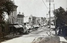 1908 Gem Co. Main Street Dundee IL Illinois Kane County RPPC Photo Postcard COPY