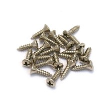 Pack Of 20 Nickel Gibson Size Pickguard Screws Genuine Allparts Musical Instr...