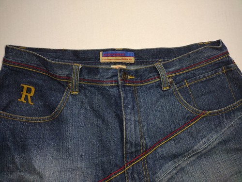 Rocawear Hip-Hop Baggy Jean Denim Shorts Size 38W - Picture 3 of 6