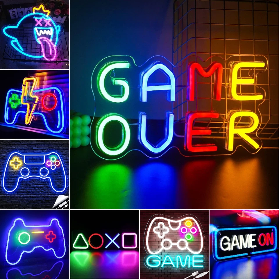 Neon LED Schild Controller Licht Wand Deko Gaming OPEN Geschäft Werben Bar Party - Bild 2 von 4