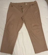 Oak Hill - Canvas Tech 5 Pocket Pant Tan/Brown Stretch 50x30