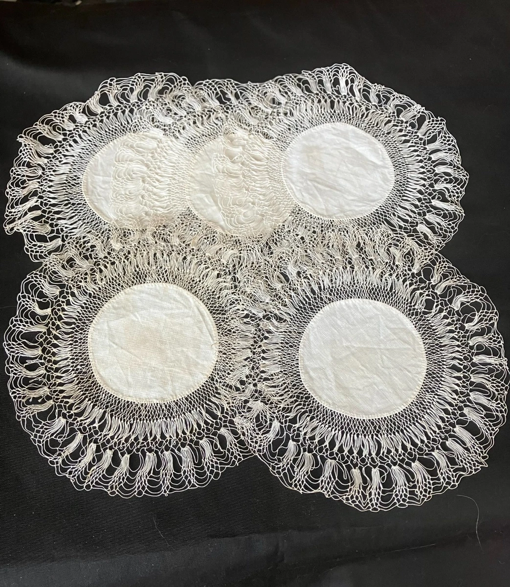 Vintage Tatted Doilies In Collectible Lace, Crochet & Doilies for
