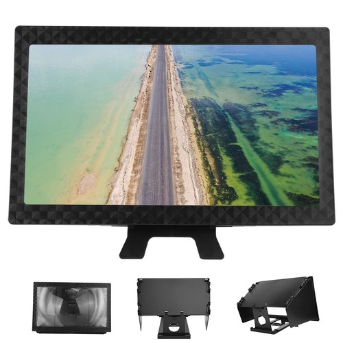 Black Retractable Mobile Phone Screen Enlarge Magnifier Adjustable Video HOT - Photo 9 sur 12