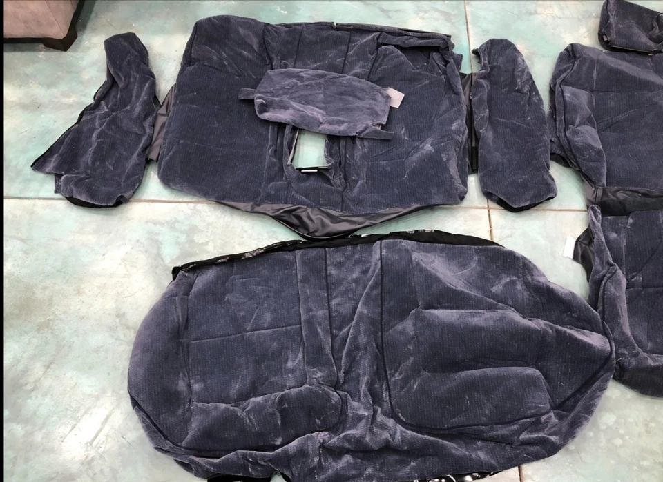 Honda Accord 1992-1993 sedán 4 puertas nuevo OEM cubiertas de asientos azul parmía CB7  Foto 3 de 4