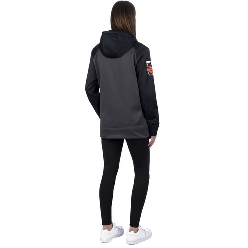 FXR Race Div Tech Pullover Hoodie DWR Finish Zippered Pocket Asphalt/Spectrum - Picture 4 of 5