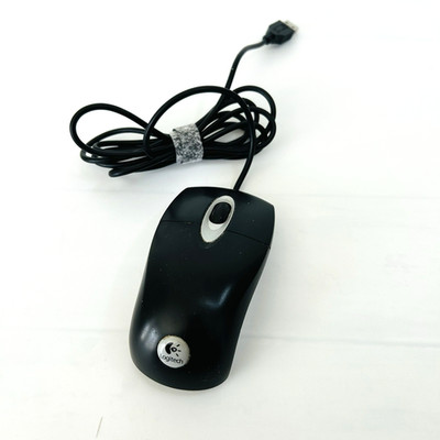 Logitech Optical USB Wired Mouse Black Scroll Wheel 3 Button M-BU115 RX300 Works