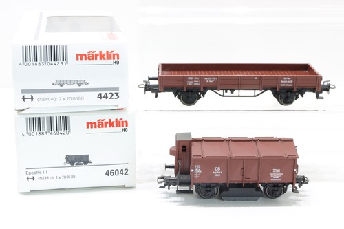 H0 Märklin 46042 4423 DB Klappdeckelwagen Güterwagen Konvolut AC OVP N71