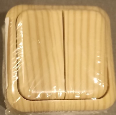 5 Stück, 2Wechselschalter230v10A,AP Holzoptik hell Lux GmbH