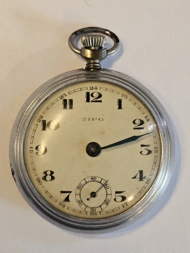 Tipo - Antique German Cylindre 12s 10J 800 Silver Pocket Watch Parts