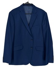 Kenneth Cole Reaction Men's Suit Jacket Size 38 Regular Navy Slim Fit Ready Flex