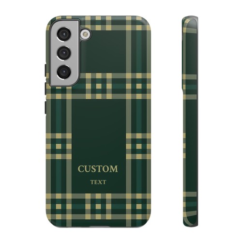 Grün karierte Monogramm robuste Hüllen für iPhones Samsung Galaxy und Pixel - Bild 218 von 251