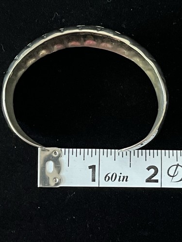 Vintage Estate Silver Tone Cuff Bracelet Non-magnetic Lot of 2 - Picture 16 of 18
