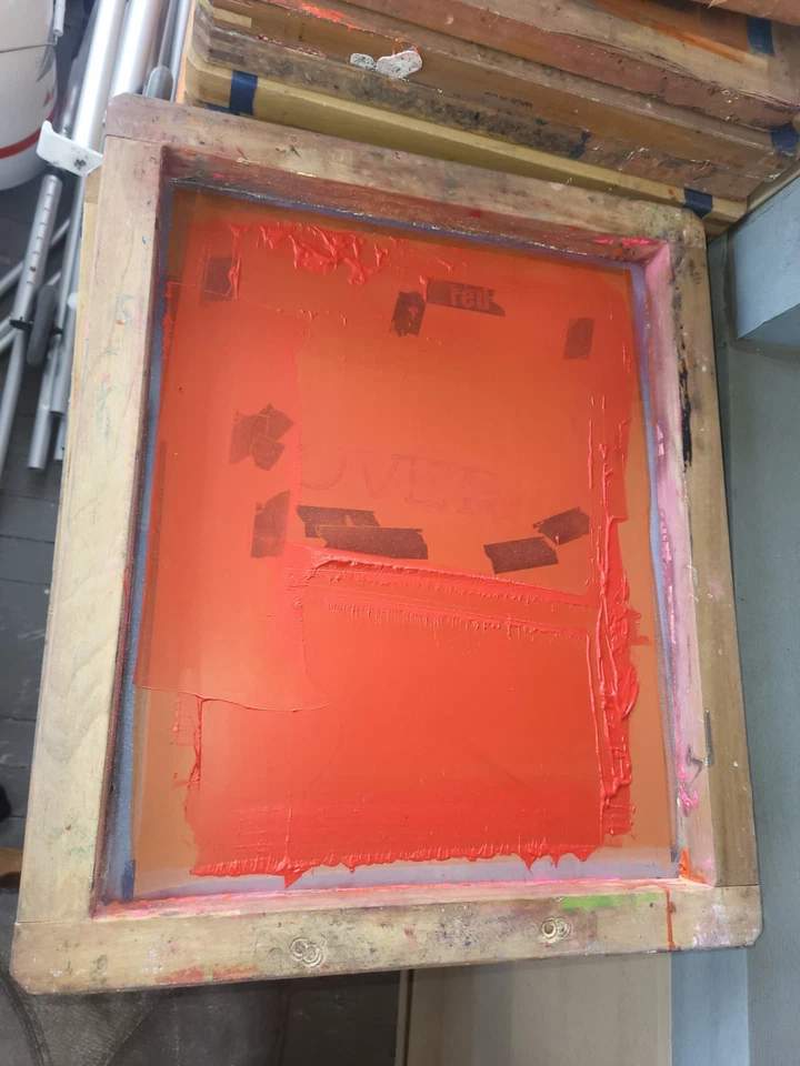 Marcos de seda de madera con cola de paloma vintage excelente lote de 6. Pantalla necesita recuperación Foto 3 de 4