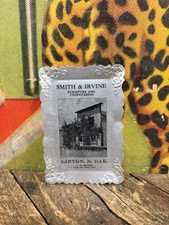 VINTAGE C. 1920 SMITH & IRVINE UNDERTAKING TIP TRAY SIGN EMBALMER NORTH DAKOTA