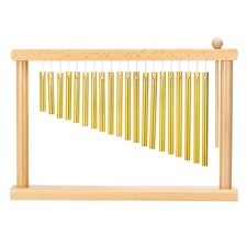 20 Note Chime Bar Table Top Wind Chimes Percussion Instrument Gold Tone 