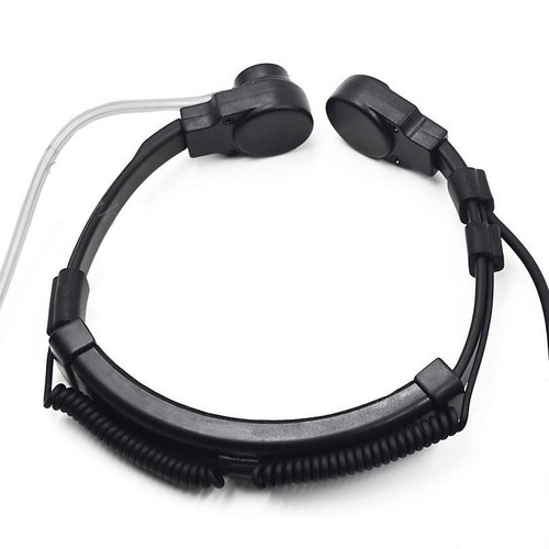 Adjustable Size 12-15" Throat Mic Headset For Baofeng UV5R 888S UV82 UV-B6 UV8D - Photo 8/10