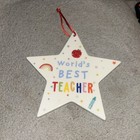 World’s Best Teacher Christmas Tree Decoration New 