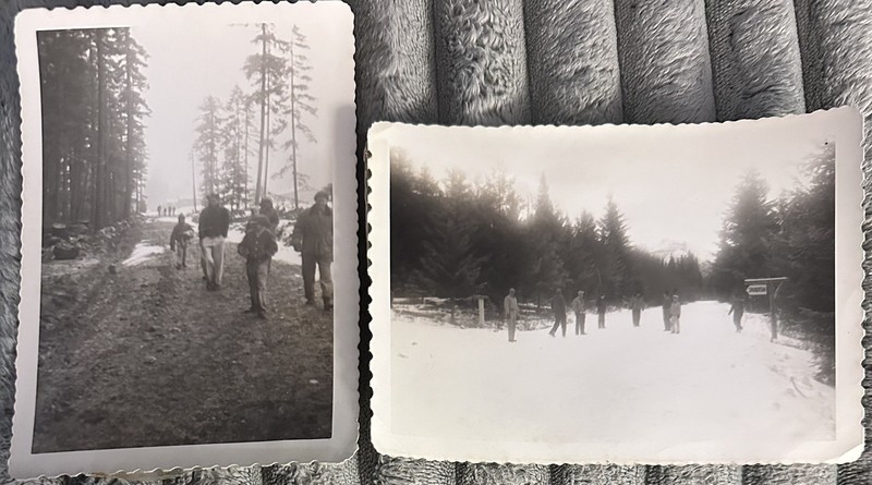 2 Vintage 1950s Original Photos Trail To Snoquera Falls WA Mt Rainier
