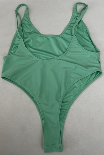 Fabletics Sexy One Piece Cheeky Swimsuit Thongs Green Women Size XL Sexy Active - Picture 2 of 11