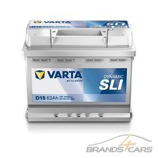 VARTA AUTOBATTERIE 12V 63Ah STARTERBATTERIE 610A ERSETZT 58AH 60AH 61AH 62AH