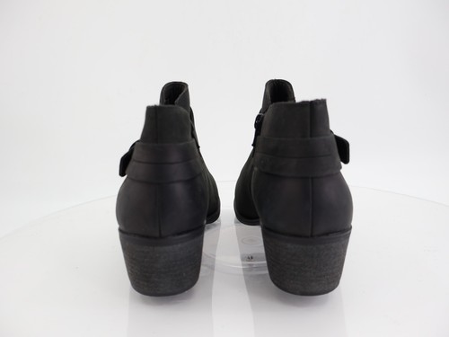 Clarks Charlten Rae Damenstiefel Größe 11 schwarz Leder Blockabsatz Bootie - Bild 5 von 11