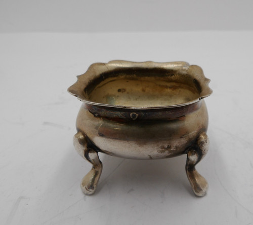 Small Vintage Silverplate Open Salt Cellar England