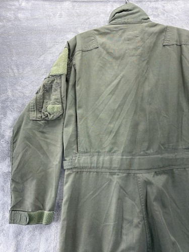 Flight Suit Coveralls Flyers 42R Green CWU 27/P US Military Jumpsuit Olive Drab - Picture 12 of 21