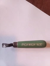 Pickwick Ale Vintage Bottle Opener Lime Green Wood Handle