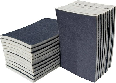 20 PCS 3 x 4 Inch 400 Grit Sanding Sponge Set, Ultra Fine Black 