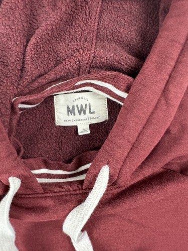 MADEWELL Jogginghose Damen Größe Large Easygoing MWL Superbrushed Burgundy - Bild 4 von 16