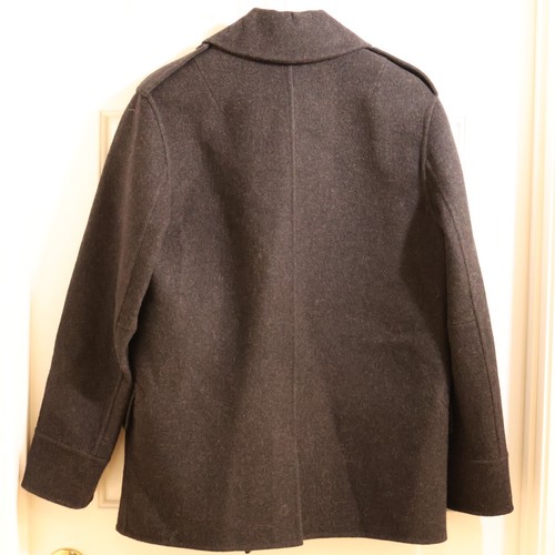 Ralph Lauren Black Label charcoal wool angora pea coat US 6 / M - Picture 3 of 9