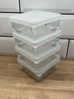 Ikea 365+ Glass 0.5L Food Containers Plastic Lid Food Kitchen Storage Pack of 4