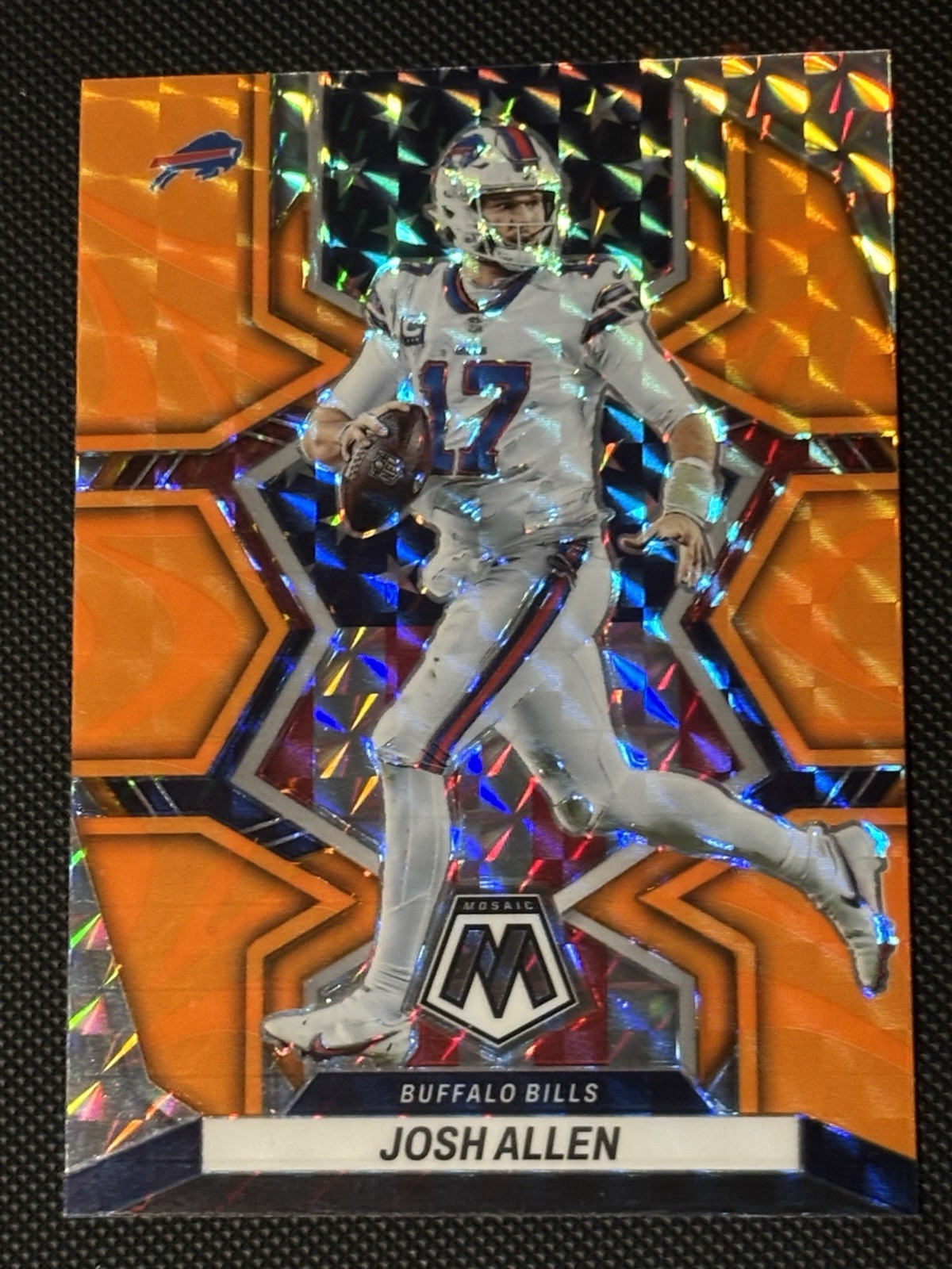 2022 Panini Mosaic - National Pride Josh Allen #253 Mosaic Reactive Orange Prizm