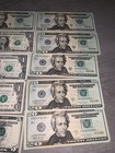 Lot Of Star Notes (5 Nearly 6 Perfect Condition Sequential $20s) (1s 5s And 20s) — photo 2