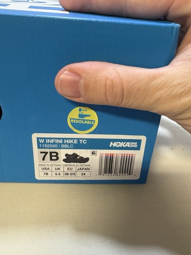 HOKA ONE ONE sandali da trekking donna neri Infini Hike Tc scarpe 1162590 taglia 7 B - Foto 10 di 10