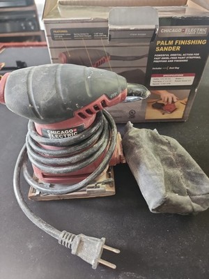 Chicago Electric 4.5'' Random Orbital Palm Sander 95020 Tested 13,000 OPM Used