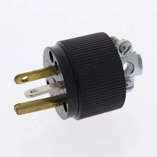 Hubbell/Bryant Straight Blade Male Plug 15A 347V NEMA 24-15P Bulk 5856