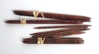 Lot of Many Small Wood Nos Knitting Needles Various Sizes Double Sided