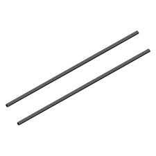 2 Pack 6mmx4mmx500mm Carbon Fiber Round Tubes 3K Roll Wrapped Glossy Carbon Tube