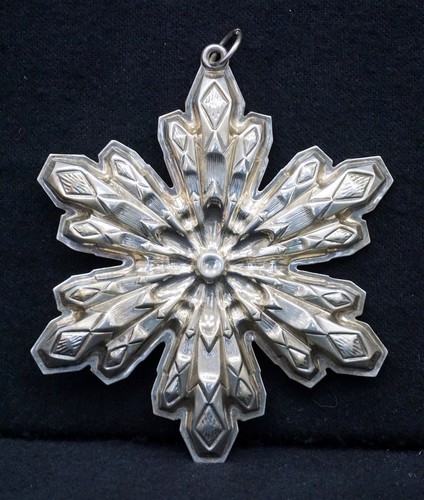 Fiocco di neve GORHAM 1974 argento sterling .925 con scatola e borsa - Foto 2 di 5