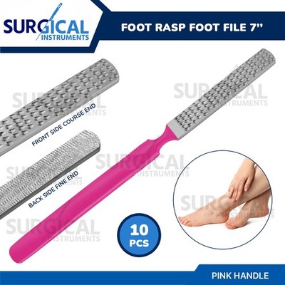 10 Foot Rasp Foot File Callus Remover Corn Removers for Toes Foot Pink German G