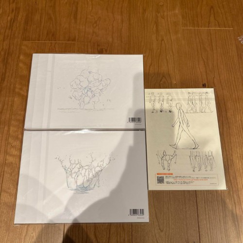 Toshiyuki Inoue Text Book Set of 3 Fire, Water, Walking Animators 2020 Japan - Picture 2 of 12