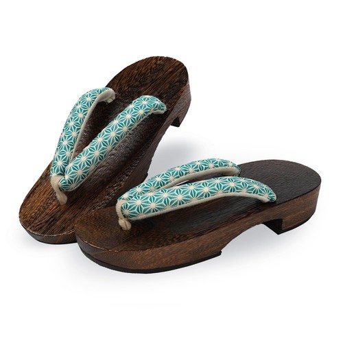 Amemari Geta Damen Yukata Geta Größe F Hanfblattmuster gedeckte Farbe - Bild 1 von 9