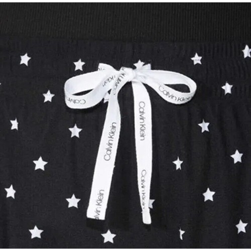 Calvin Klein Women's Long Sleeve 2 PIECE Pajama Set, Black Star Print Small - Picture 5 of 5