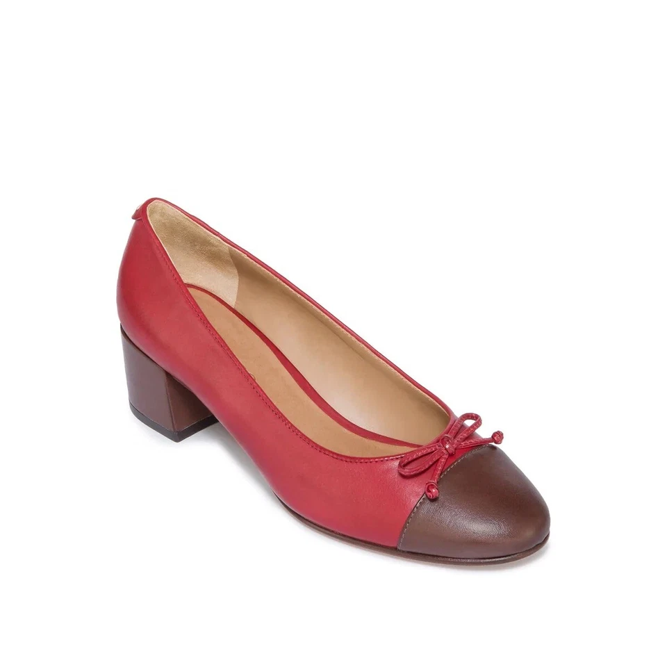 Bailarina Bernardo 1946 Marisol Pump rojo oscuro para mujer talla 7,5 Foto 2 de 4