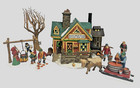 Dept 56 New England Village Steens Maple House 1997 tapping the maples 7 pieces