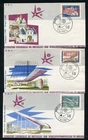 Belgium B619-B624 Brussels World Fair First Day Covers FDC 1958