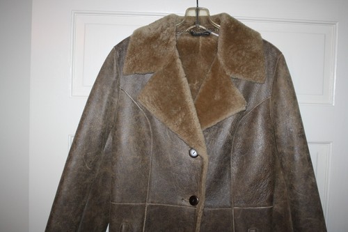 Bella Bicchi Nordstrom Shearling Lammfell Jacke Mantel Fell gefüttert Gr. 6 - Bild 2 von 6