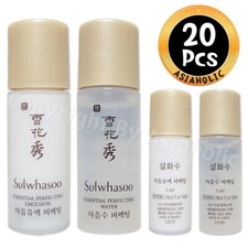 Sulwhasoo Essential Perfecting 5ml Water (10pcs) + Emulsion (10pcs) 20pcs Newest